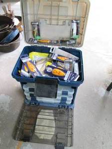 lot 126 image: Tackle Box With New Lures & More S...