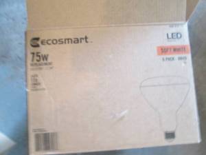 lot 139 image: EcoSmart 75W (6PK.) BR40 LED Bulbs...