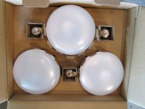lot 141 image: EcoSmart 75W (6PK.) BR40 LED Bulbs...
