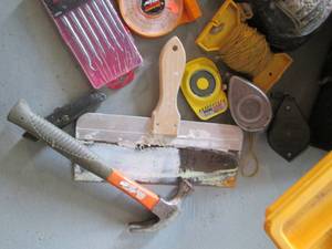lot 154 image: Plastic Tool Box & Tools See Photo...