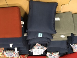 Lot of mixed cushions and pillows not used see pictures