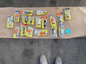 ASSORTED LOT WITH UNIVERSAL SINK ACCESSORIES SEE PICS
