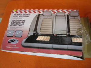 Car Seat Heater, Jumper Cables, Life Jackets, Card Table