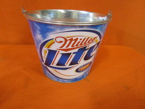 Miller Lite Beer Bucket & Glasses