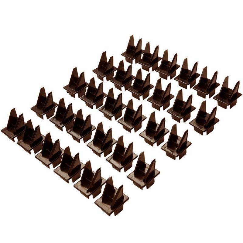 lot 436 image: Fiberon 30-Pack Chestnut Brown Stair Sq Bal Inserts BAL12 AD SQ ST 30 DW - NEW