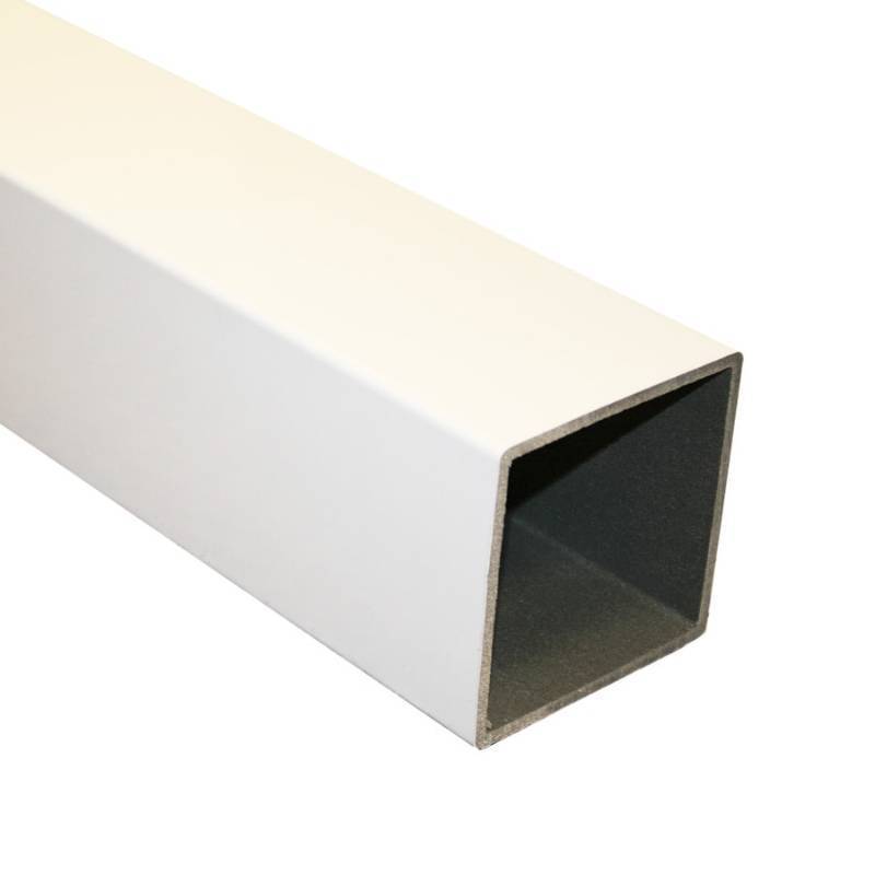 lot 39 image: (2) Fiberon HomeSelect White Composite Deck Post Sleeve POST SLV COMP 48 WH (Fits Common Post Measurement 4 X 4 X 48)