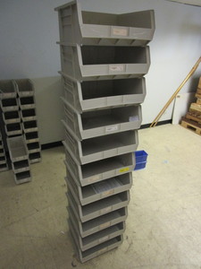lot 305 image: AKRO BINS, STONE, PART#30-250