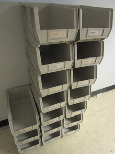lot 306 image: AKRO BINS, STONE, PART#30-240