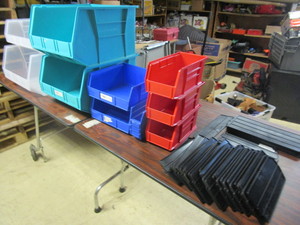 lot 321 image: AKRO BINS AND DIVIDERS, ASSRTD. COLORS, SIZES