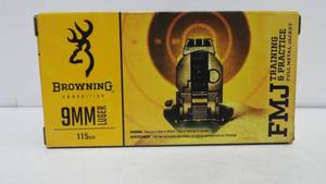 lot 15 image: Browning 9mm Luger 115gr