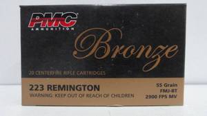 lot 46 image: Remington 223 Bronze 55 Grain
