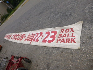 lot 26 image: Shrine Circus Banner