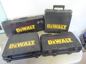 lot 47 image: 4 DeWalt Cases