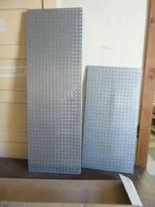 lot 51 image: 2 Alligator Board Metal Pegboard Shelves