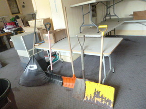 lot 68 image: Shovels and Rake