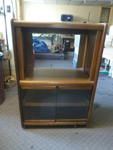 lot 74 image: Old Stereo Cabinet