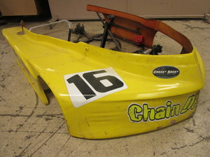 lot 410 image: RACING GO-KART BODYFRAME, WITH LEGEND RACING CHASSIS