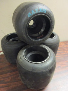 lot 437 image: MAXXIS GO-KART RACING TIRES WITH RIMS