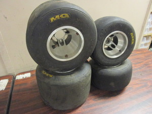 lot 439 image: MG GO-KART RACING TIRES WITH RIMS