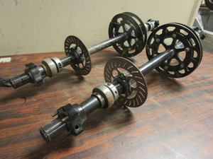 lot 461 image: RACING GO-KART AXLES, OTHER ASSRTD. GO-KART PARTS