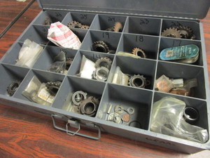 lot 464 image: RACING GO-KART SPROCKETS, OTHER PARTS