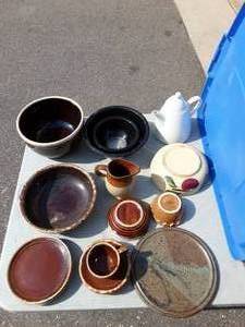 Vintage Glazed Oven Proof Dishes, Watt Oven Ware Bowl