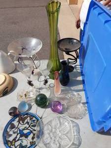 Vintage Glass, Poland Art Glass, Paper Weights, Signed Vase