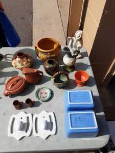 Lot Of Roseville, Hull & Other Pottery