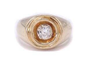 .40 Carat Mens Estate Ring in 14k Yellow Gold $2799 Retail