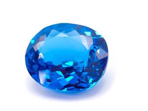 17.32 Carat Natural Intense Deep Blue Topaz Loose Gemstone