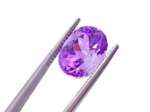 5.95 Carat Oval Cut Brazilian Amethest Loose Gemstone