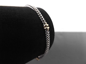lot 54 image: 14k White Gold and Yellow Gold Accented Chain Rope Bracelet