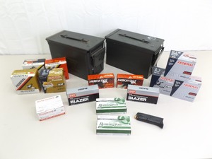 lot 15 image: 2 Ammo Cans Filled with Bullets, Shotgun Shells, etc.