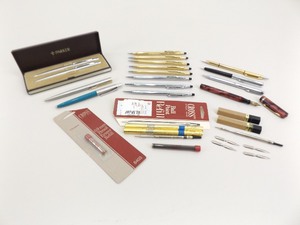lot 33 image: Large Lot of Misc Parker, Cross, etc. Pens, Mechanical Pencils, Accessories, etc.