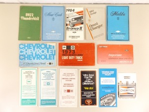 lot 39 image: Lot of Vintage Automobile Manuals