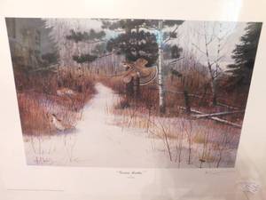 Les Kouba Grouse Feedin Print