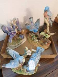 3 - Collectible Bird Figurines