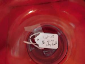 5 Piece Ruby Red Glassware