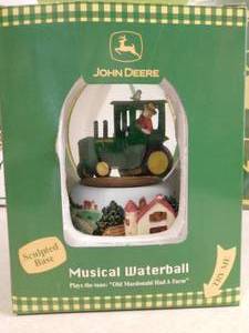 John Deere Musical Waterball & 2 Signs