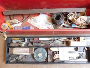 Large Tool Box with Tools