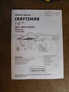 Craftsman BeltDisc Sander