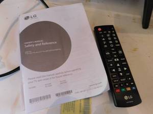 28 L.G. Flat Screen TV with remote