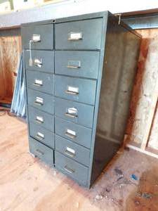 14 Drawer Metal Cabinet - 24 (w) x 35(h) x 25(d)