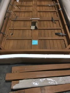 lot 11 image: MODWAY Marina Teak Outdoor Dining Table in NaturaL SEE PICS