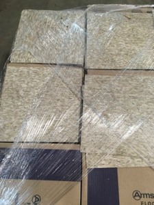 lot 22 image: 17 CASES WITH ARMSTRONG Imperial Texture VCT 12 in. x 12 in. Cottage Tan Standard Excelon Commercial Vinyl Tile (45 sq. ft.  case)