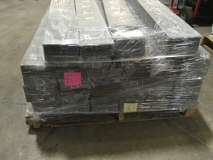 lot 28 image: 22 cases with HOME LEGEND Wire Brushed Oak Coffee 38 in. Thick x 5 in. Wide x Varying Length Click Lock Hardwood Flooring (19.686 sq. ft.  case) SEE PICS