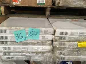lot 36 image: 12 cases with home decor collection Strand Woven Distressed Dark Honey 12 in. T x Multi Width x 72 in. L Engineered Click Bamboo Flooring see pics