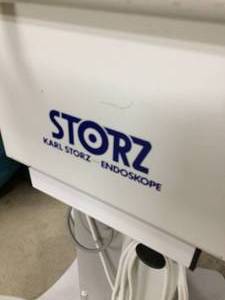lot 34 image: Super Nice Karl Storz Endoscopy Cart With Big Drawer & Power Supply Cord - Great Condition