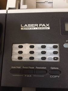 lot 63 image: Brother IntelliFAX-2840 Laser Fax - versatile enough to copyprint up to 21 pages per minute in black - Tested As Working