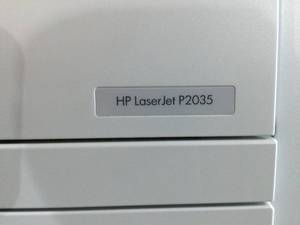 lot 64 image: HP LaserJet P2035 BW Laser printer - 30 ppm - 300 sheets - Tested As Working